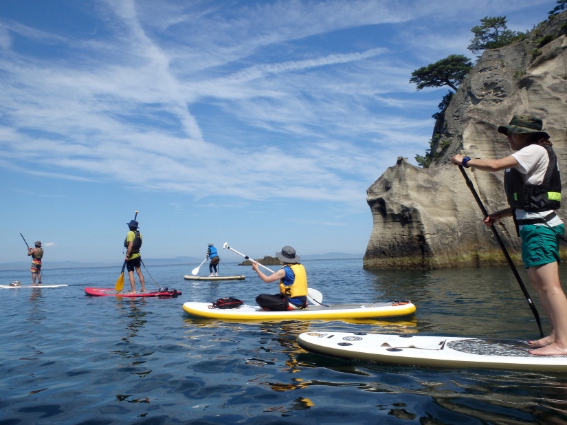 SUPツアー＠奥松島　嵯峨渓