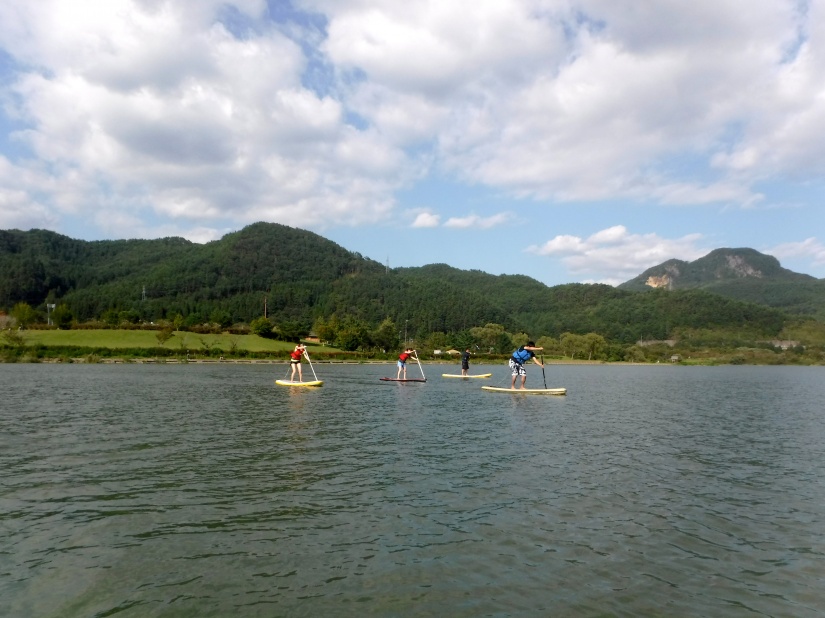 湖も良い！山の中の大自然満喫SUP