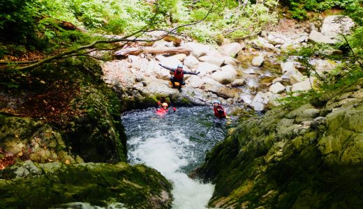 海の日でも山へ！キャニオニング