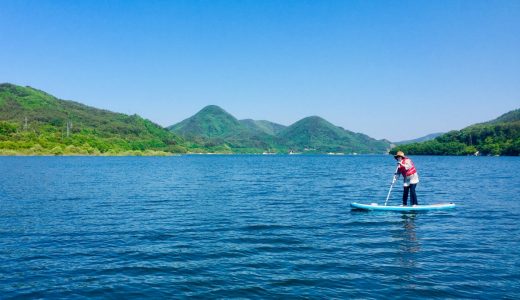 夏日！初めての湖SUP